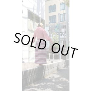 画像: Vintage checkered&polka dots loop string line dress