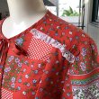 画像3: Vintage flower patchwork printed top