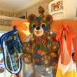 画像1: Vintage colorful bear wall hanging