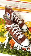 画像6: 90'S made in USA converse brown high cut sneakers