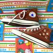 画像2: 90'S made in USA converse brown high cut sneakers