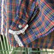 画像4: Vintage flower lace tartan blouse