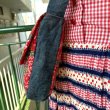 画像2: Vintage flower bandana pattern denim quilting shoulder bag