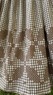 画像5: Vintage checkered cross stitch flared skirt