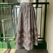 画像2: Vintage checkered cross stitch flared skirt