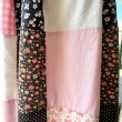 画像8: Vintage pk/wh/bk patchwork long skirt