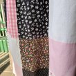 画像9: Vintage pk/wh/bk patchwork long skirt