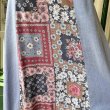 画像2: Vintage flower patchwork long skirt