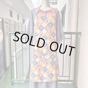 画像: Vintage patchwork printed apron