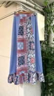 画像5: Vintage flower patchwork long skirt