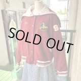 画像: Vintage wh/rd patch sailor collar stadium jumper