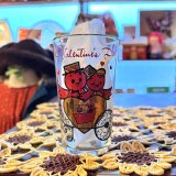 画像: Vintage happy holiday glass  トリ