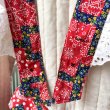 画像8: Vintage bandana&flower patchwork printed apron dress