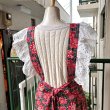 画像13: Vintage bandana&flower patchwork printed apron dress