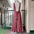 画像12: Vintage bandana&flower patchwork printed apron dress