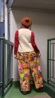 画像13: Vintage flower crazy pattern patchwork printed long skirt