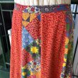 画像2: Vintage flower patchwork printed 2pocket long skirt