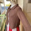 画像2: Vintage marron beige knit cardigan