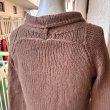 画像4: Vintage marron beige knit cardigan