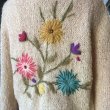 画像6: 50'S〜60'S Vintage flower embroidery mohair cardigan