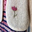 画像3: 50'S〜60'S Vintage flower embroidery mohair cardigan