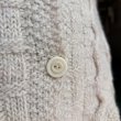 画像3: Vintage ivory cable tying hand knit cardigan