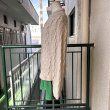 画像4: Vintage ivory cable tying hand knit cardigan