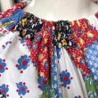 画像6: Vintage cat&flower patchwork printed skirt