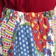 画像3: Vintage cat&flower patchwork printed skirt