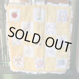 画像: Vintage embroidery reversible patchwork quilt mat cover 