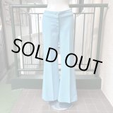 画像: Vintage light blue poly flare pants