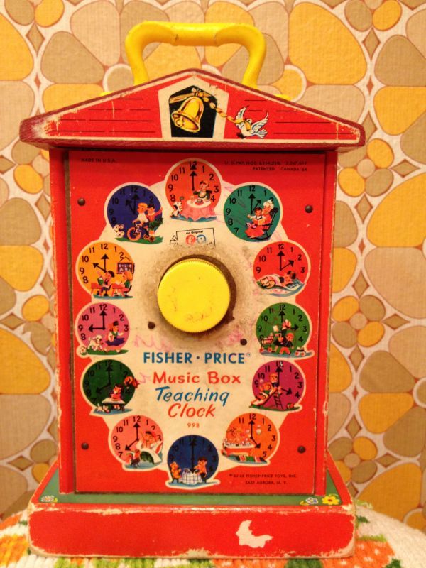 画像: FISHER PRICE music box　Teaching Clock