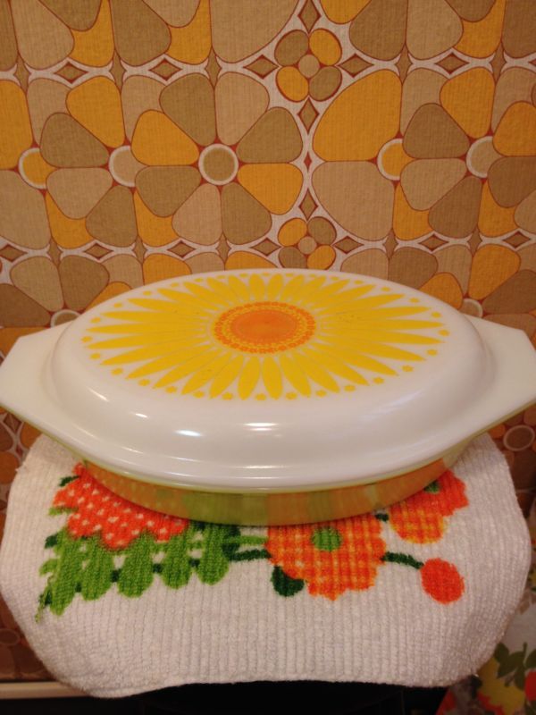 画像1: OLD PYREX DAISY OVEN WARE