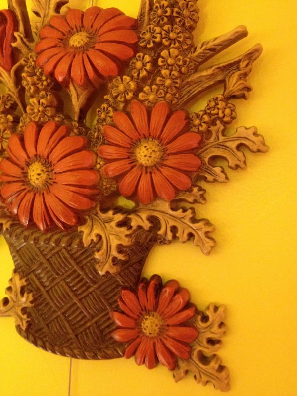 画像: ORANGE DAISY WALL HANGING