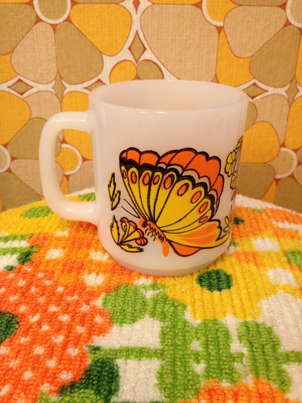 画像: Glasbake Butterfly Mug