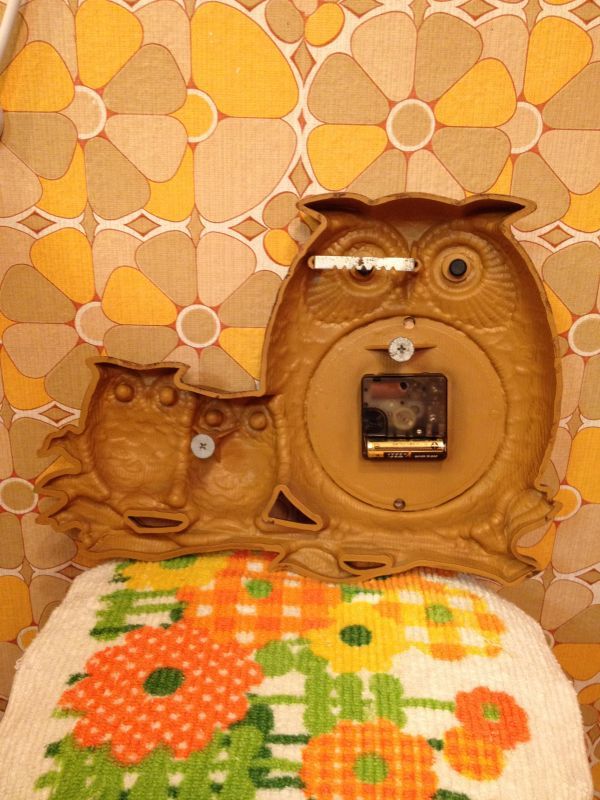 画像: Pair Owl Wall Clock