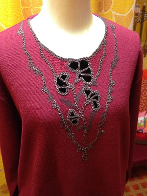 画像: ベルベットFLOWER Knit