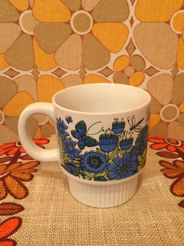 画像: FLOWER/ BUTTERFLY(BL)Mug