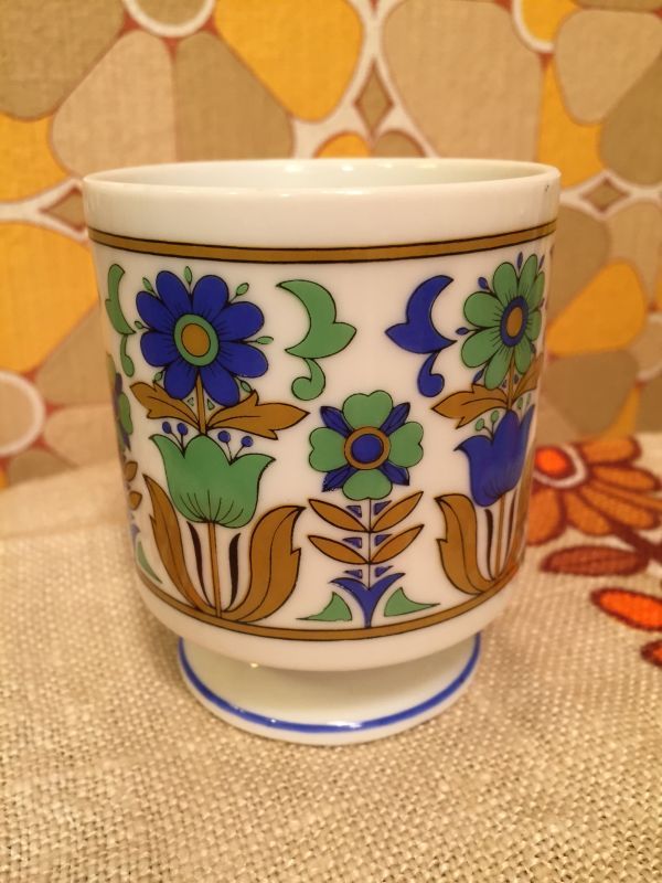 画像: BL/GR FLOWER Mug