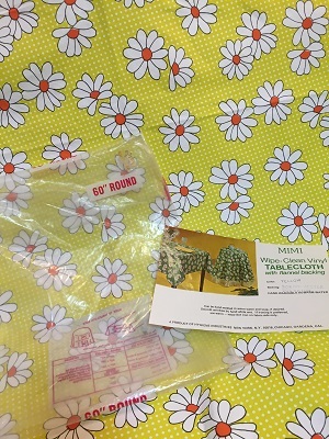 画像: YE ドットDAISY Vinyl TableCloth