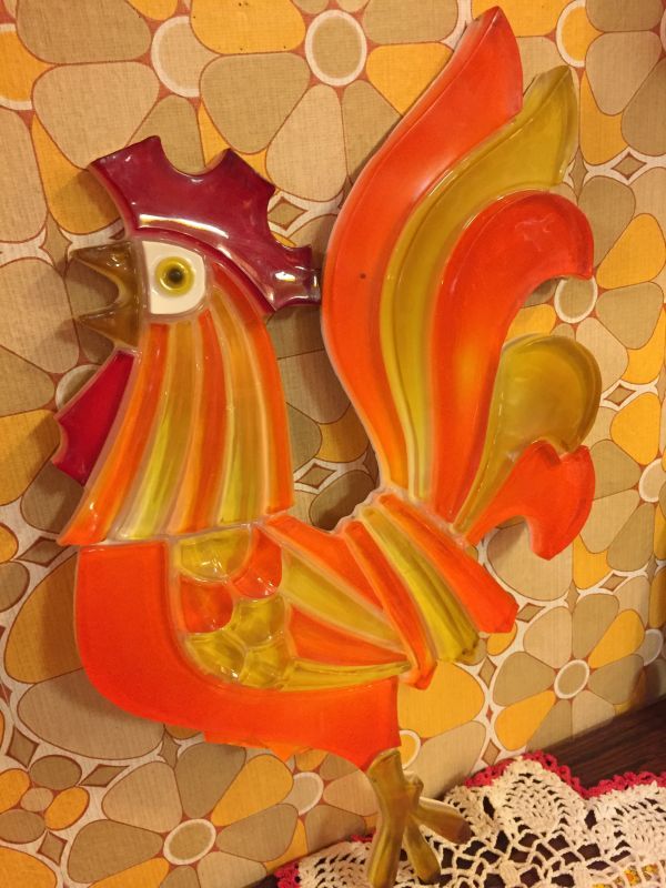 画像: BIG SIZE ルーサイトROOSTER WALL HANGING