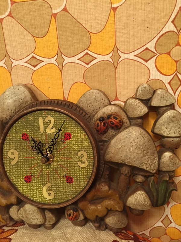 画像: Mushroom＆Ladybug WallClock