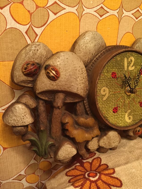 画像: Mushroom＆Ladybug WallClock