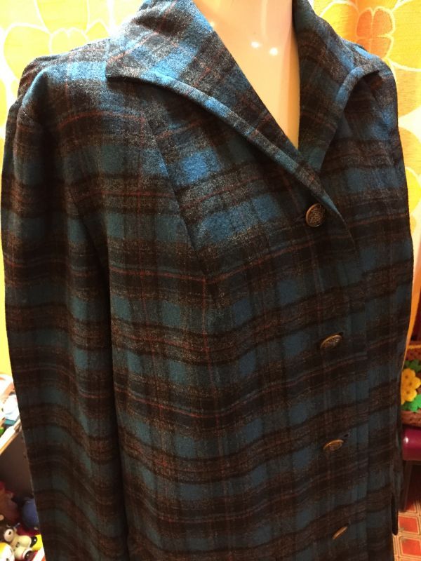 画像: PENDLETON GR/BKチェック柄アウター