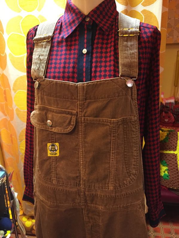 画像: Wrangler Japan Light Brown コーデュロイオーバーオール