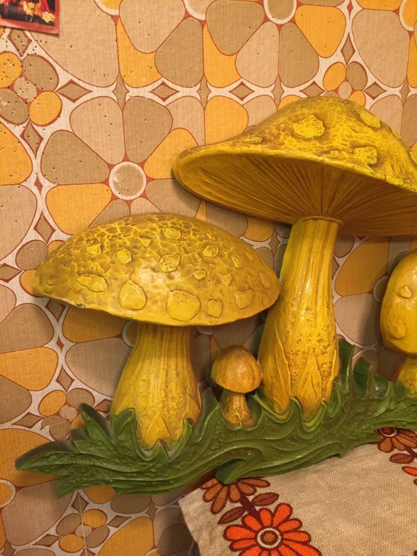 画像: Vintage Mushroom WallHanging