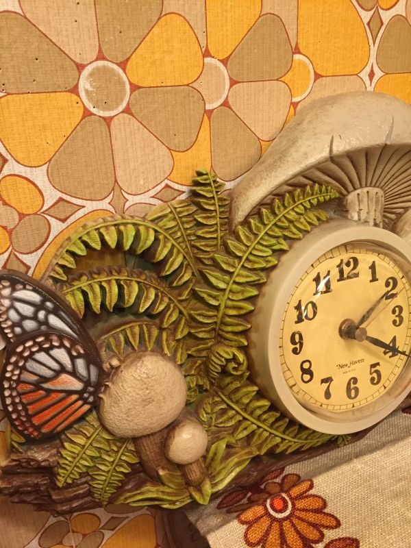 画像: Mushroom/Butterfly/Ladybird Wall Clock