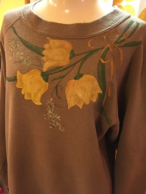 画像: ハンドペイント　YE FLOWERスウェット