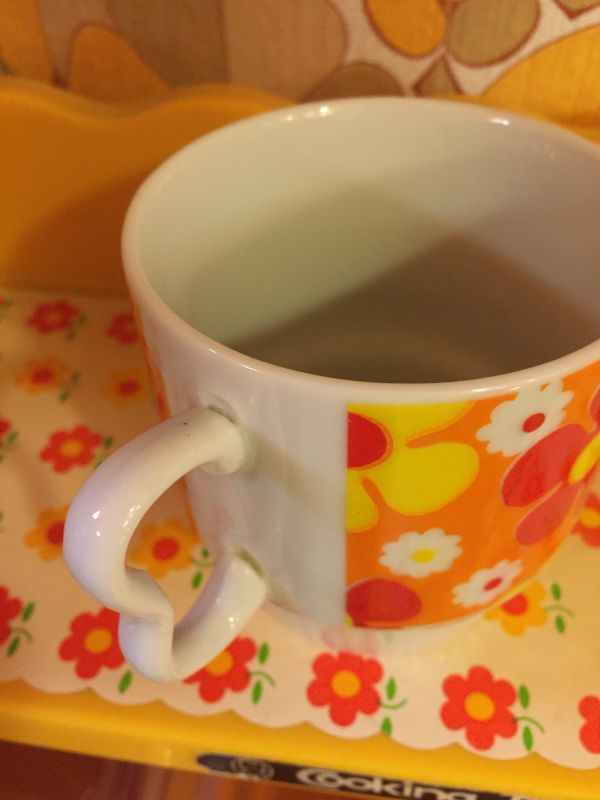 画像: OR/YE レトロFLOWER Mug