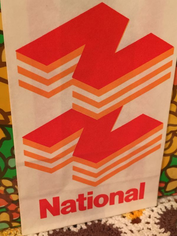 画像: National レトロな紙袋（３枚SET）